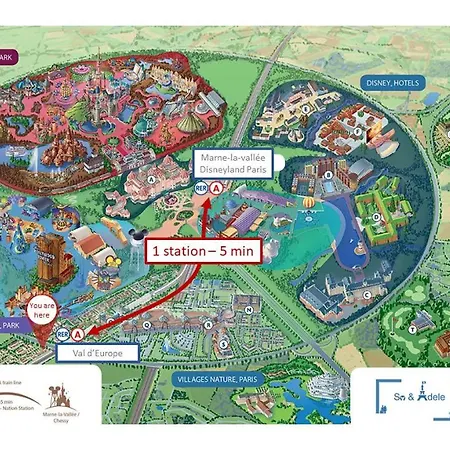 Zen - Shopping Center And Train Station 500m - Disneyland Paris 5min Apartamento *